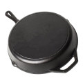 2 Ovenprooof Handles& 2 Pouring Spout 30cm Vegetable Oil Cast Iron Fry Pan, Seasoned Iron Cast Skillet